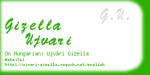 gizella ujvari business card